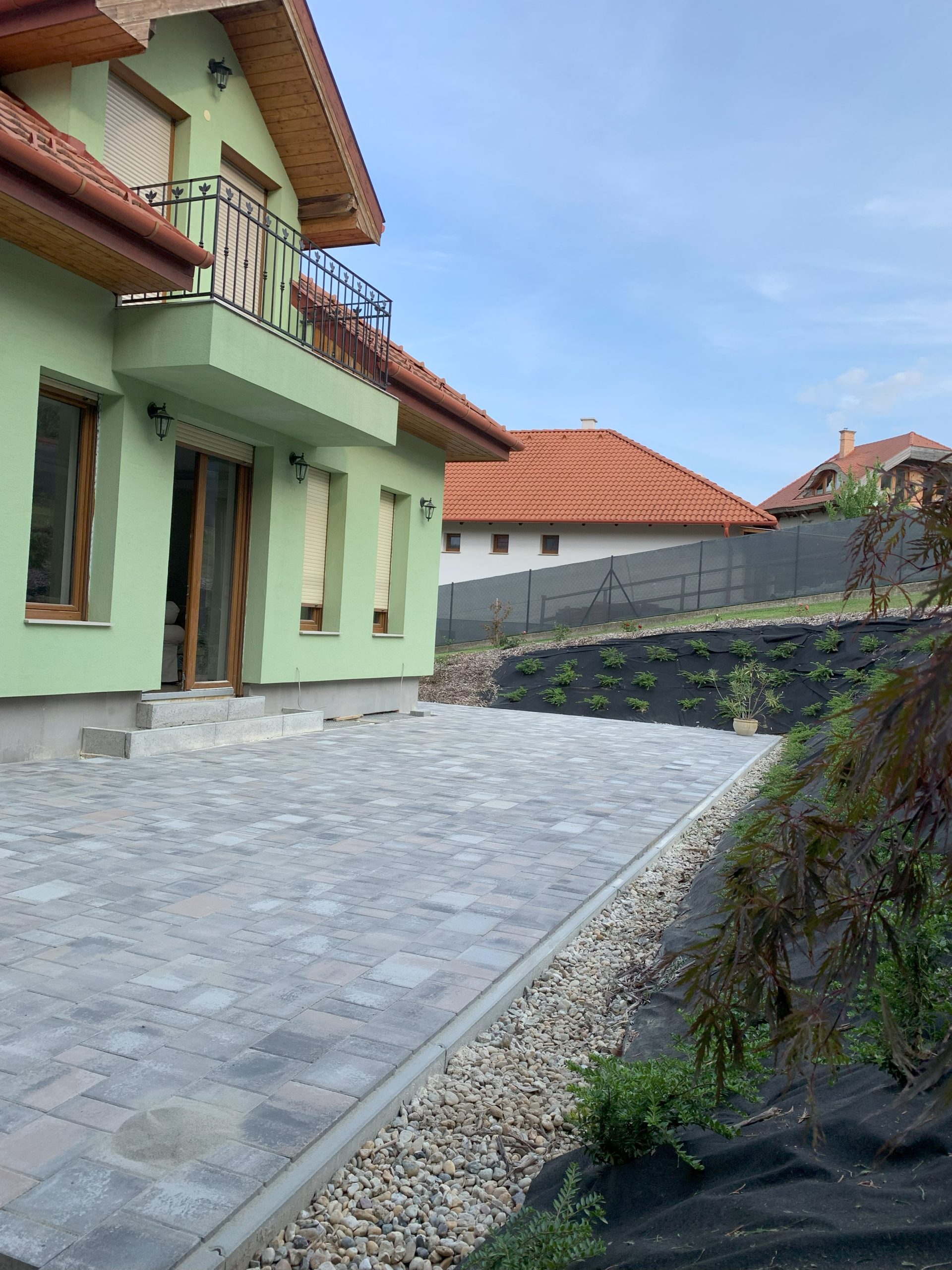 terrace paving, edging